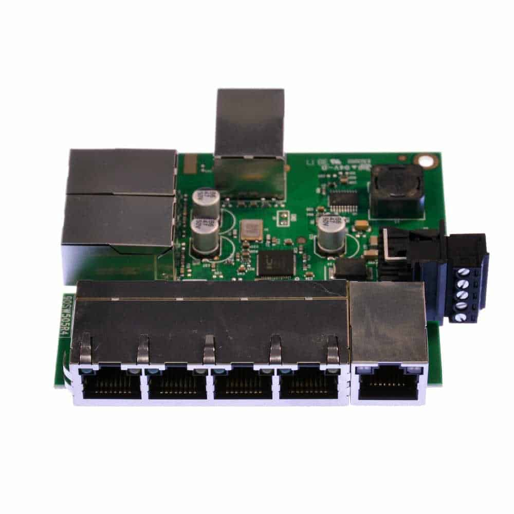 (image for) Brainboxes Industrial Embeddable Ethernet 8 Port Switch